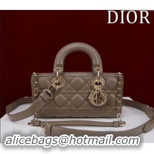 Cheapest Dior Small Lady D-Joy Bag in Cannage Lambskin M0541 Khaki 2024