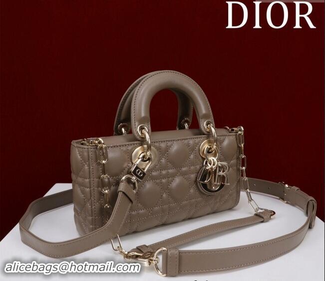 Cheapest Dior Small Lady D-Joy Bag in Cannage Lambskin M0541 Khaki 2024