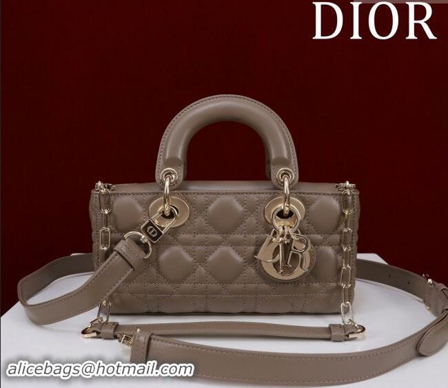 Cheapest Dior Small Lady D-Joy Bag in Cannage Lambskin M0541 Khaki 2024