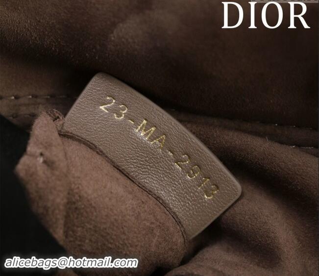 Cheapest Dior Small Lady D-Joy Bag in Cannage Lambskin M0541 Khaki 2024