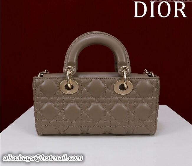 Cheapest Dior Small Lady D-Joy Bag in Cannage Lambskin M0541 Khaki 2024