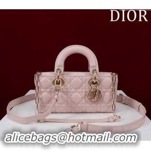 Low Cost Dior Small Lady D-Joy Bag in Cannage Lambskin M0541 Light Pink 2024