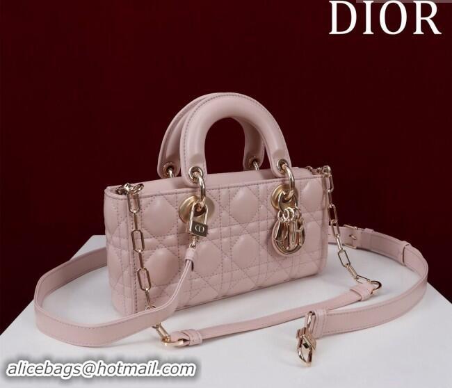 Low Cost Dior Small Lady D-Joy Bag in Cannage Lambskin M0541 Light Pink 2024