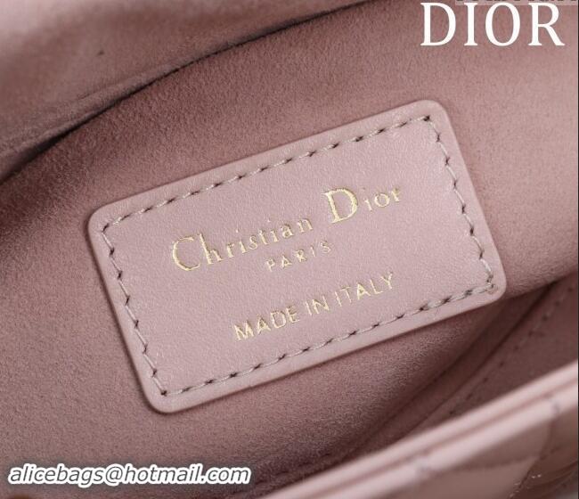 Low Cost Dior Small Lady D-Joy Bag in Cannage Lambskin M0541 Light Pink 2024