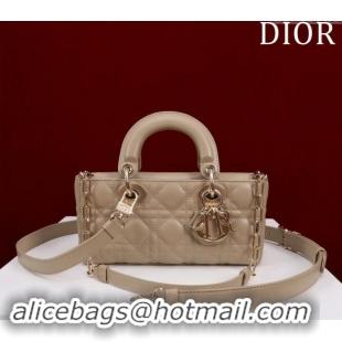 Best Price Dior Small Lady D-Joy Bag in Cannage Lambskin M0541 Beige 2024