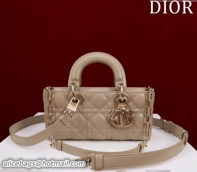 Best Price Dior Small Lady D-Joy Bag in Cannage Lambskin M0541 Beige 2024