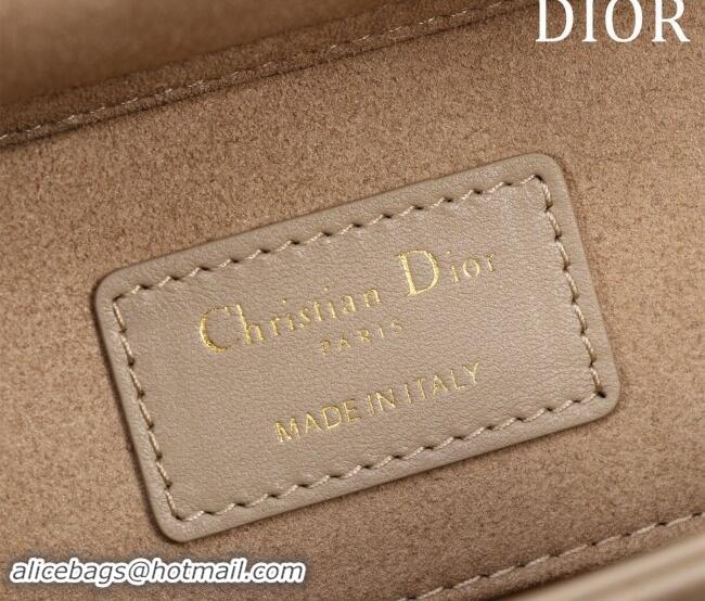 Best Price Dior Small Lady D-Joy Bag in Cannage Lambskin M0541 Beige 2024