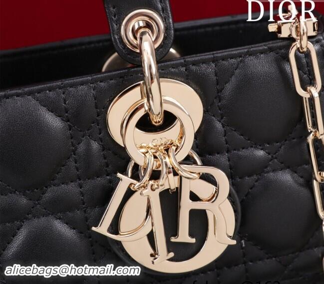 Specials Classic Dior Small Lady D-Joy Bag in Cannage Lambskin M0541 Black 2024