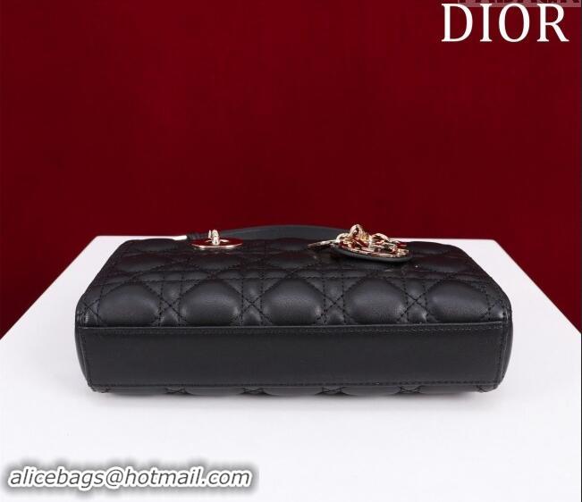 Specials Classic Dior Small Lady D-Joy Bag in Cannage Lambskin M0541 Black 2024