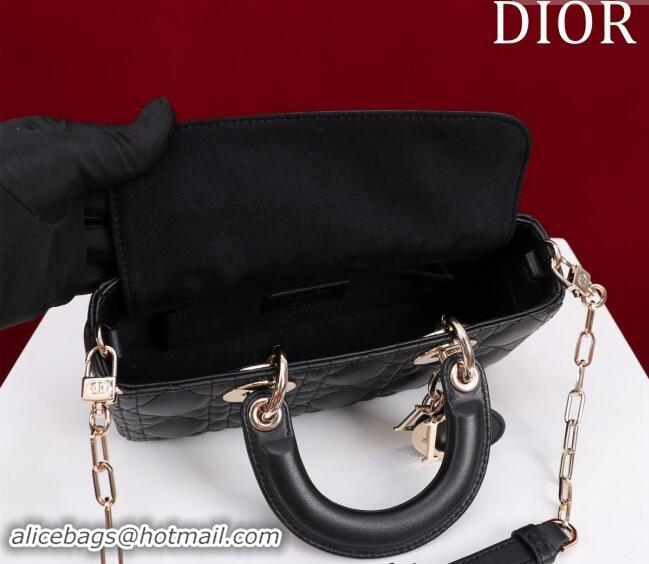 Specials Classic Dior Small Lady D-Joy Bag in Cannage Lambskin M0541 Black 2024