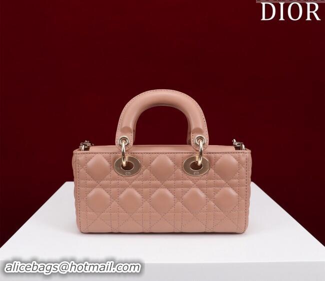 Fashion Discount Dior Small Lady D-Joy Bag in Cannage Lambskin M0541 Light Pink 2024