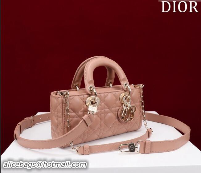 Fashion Discount Dior Small Lady D-Joy Bag in Cannage Lambskin M0541 Light Pink 2024