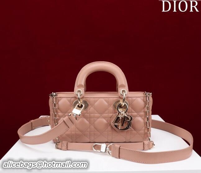 Fashion Discount Dior Small Lady D-Joy Bag in Cannage Lambskin M0541 Light Pink 2024