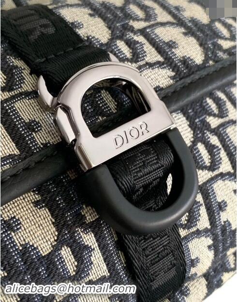 Luxury Cheap Dior 8 Belt Bag in Beige and Black Dior Oblique Jacquard D2087 2024