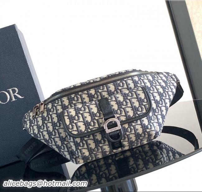 Luxury Cheap Dior 8 Belt Bag in Beige and Black Dior Oblique Jacquard D2087 2024