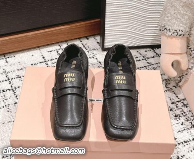 Shop Duplicate Miu Miu Nappa leather Pumps 5cm Black 1114050