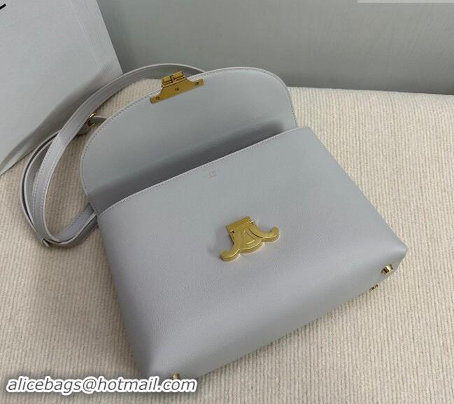 Buy Discount Celine Medium Nino Top Handle bag in Supple Calfskin 117523 Cloudy Grey 2024