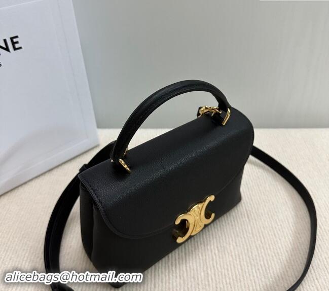 Top Grade Celine Teen Nino Bag in Supple Calfskin 118113 Black 2024