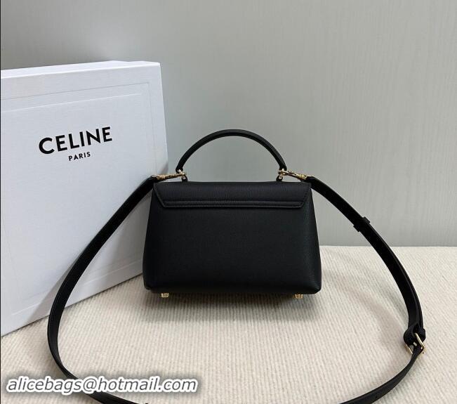 Top Grade Celine Teen Nino Bag in Supple Calfskin 118113 Black 2024