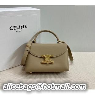 Famous Brand Celine Teen Nino Bag in Supple Calfskin 118113 Beige 2024