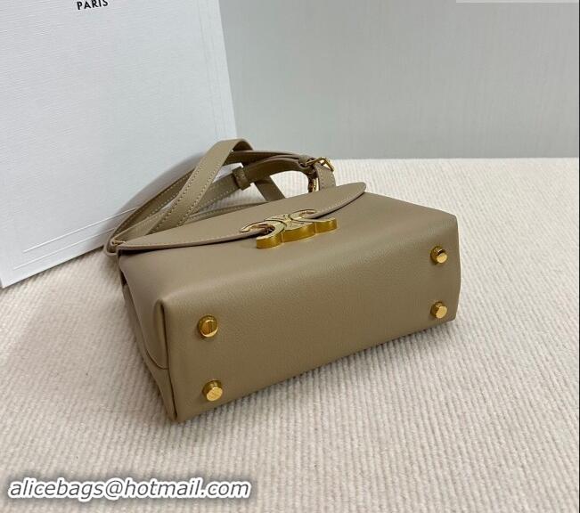 Famous Brand Celine Teen Nino Bag in Supple Calfskin 118113 Beige 2024