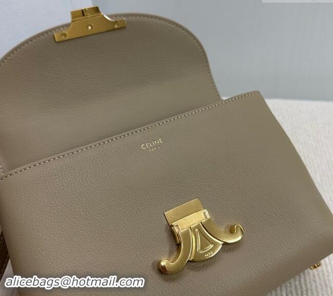 Famous Brand Celine Teen Nino Bag in Supple Calfskin 118113 Beige 2024