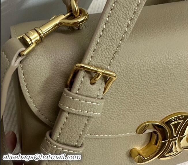 Famous Brand Celine Teen Nino Bag in Supple Calfskin 118113 Beige 2024