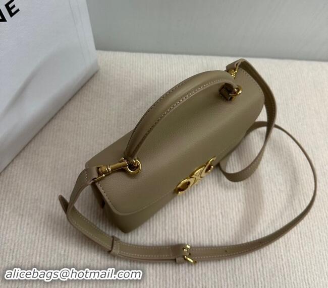 Famous Brand Celine Teen Nino Bag in Supple Calfskin 118113 Beige 2024