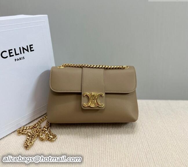 Best Quality Celine Teen Victoire Shoulder bag in Supple Calfskin 116593 Beige 2024