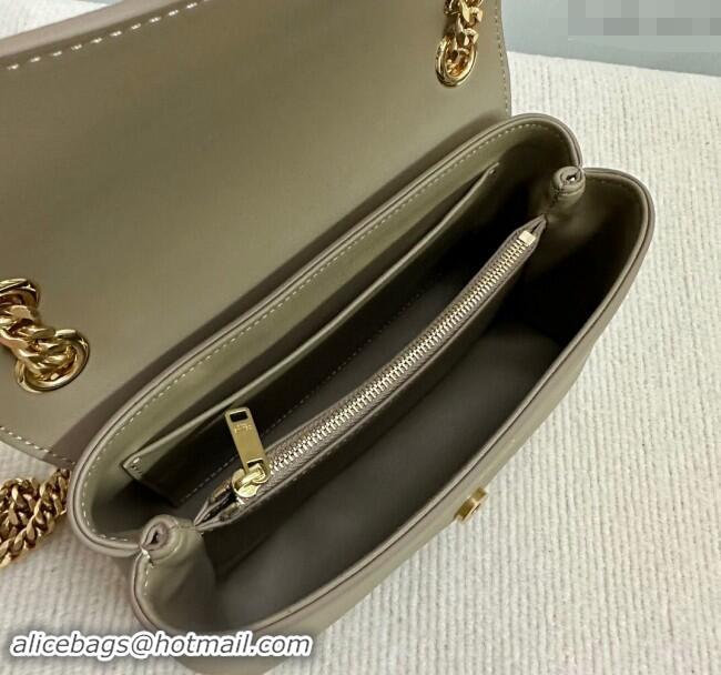 Best Quality Celine Teen Victoire Shoulder bag in Supple Calfskin 116593 Beige 2024