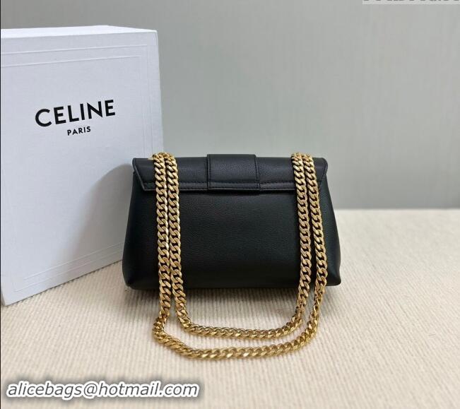 Well Crafted Celine Teen Victoire Shoulder bag in Supple Calfskin 116593 Black 2024