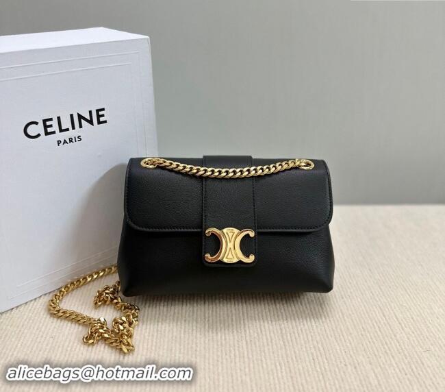 Well Crafted Celine Teen Victoire Shoulder bag in Supple Calfskin 116593 Black 2024