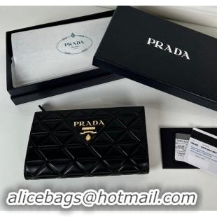 Good Taste Prada Large quilted leather wallet 1ML009 black 2024