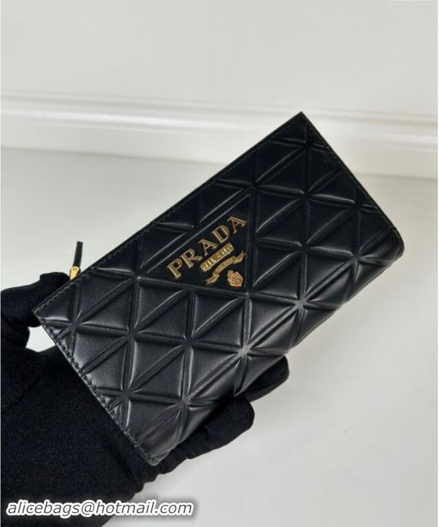 Good Taste Prada Large quilted leather wallet 1ML009 black 2024