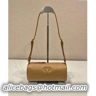 Buy Discount Prada Leather Pouch Mini Bag 1NE058 Brown 2024