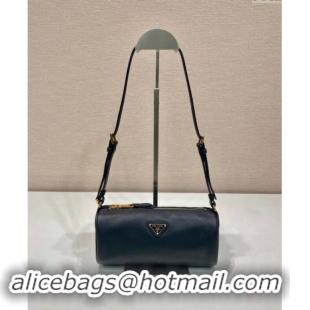 Top Quality Prada Leather Pouch Mini Bag 1NE058 Black 2024