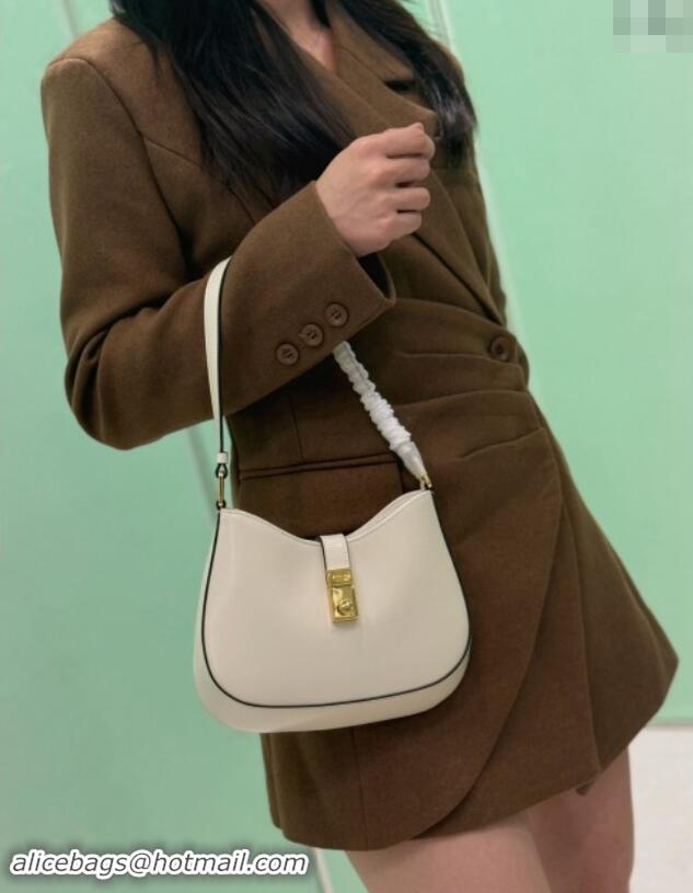 Best Price Prada Cleo leather hobo bag with strap 1BC169 White 2024