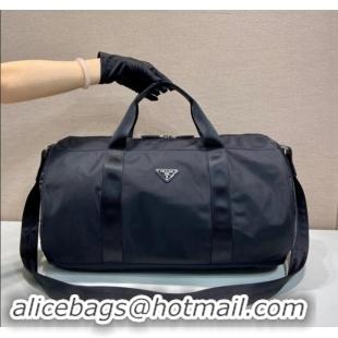 Unique Discount  Prada Mens Re-Nylon and Saffiano leather duffle bag 2VC015 Black 2024