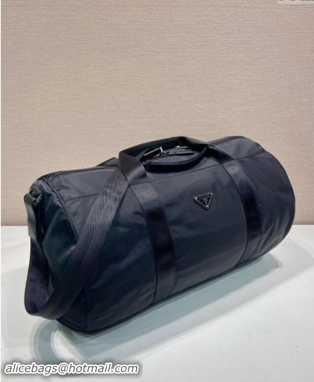 Unique Discount  Prada Mens Re-Nylon and Saffiano leather duffle bag 2VC015 Black 2024