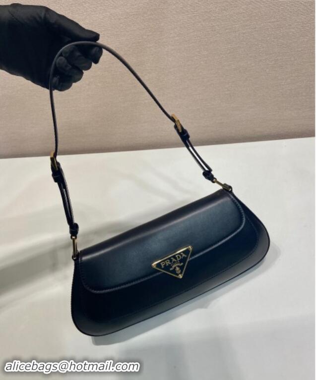 Buy Discount Prada Smooth Leather shoulder bag 1BD344 Black 2024