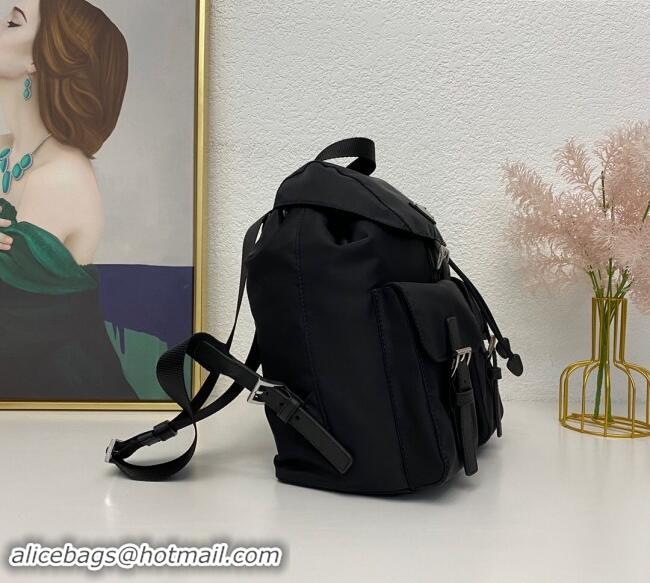 Inexpensive Prada Small Nylon Backpack Bag 1BZ677 Black 2024