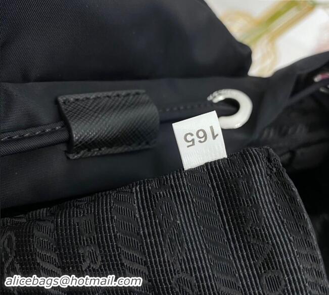 Inexpensive Prada Small Nylon Backpack Bag 1BZ677 Black 2024