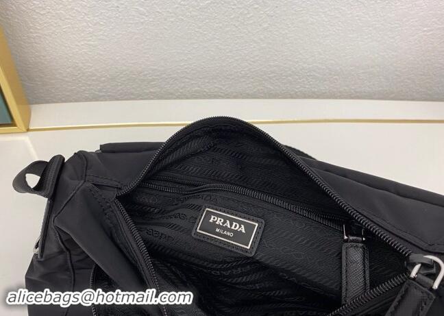 Top Design Prada Mens Nylon Messenger bag BT6671 Black 2024