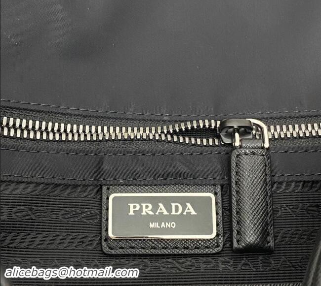 New Design Prada Mens Nylon messenger bag 2VD769 Black 2024