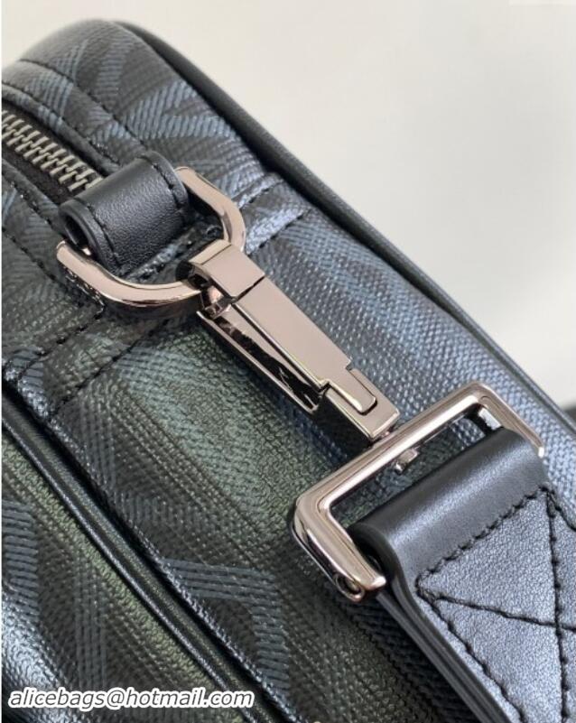 Promotional Dior Hit The Road Briefcase Bag in Dior CD Diamond Canvas and Smooth Calfskin D2510 Black 2023