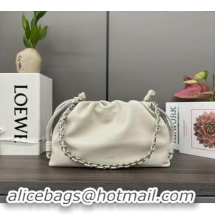 Big Discount Loewe Small Flamenco Purse bag in Nappa Lambskin Sea Salt 012403 White 2024