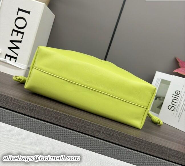 Grade Quality Loewe Small Flamenco Purse bag in nappa lambskin 012403 Neon Green 2024