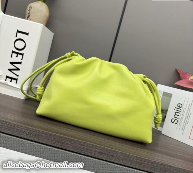 Grade Quality Loewe Small Flamenco Purse bag in nappa lambskin 012403 Neon Green 2024