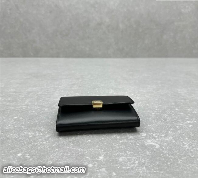 Best Price Miu Miu Leather Card Holder Wallet MIU004 Black 2024