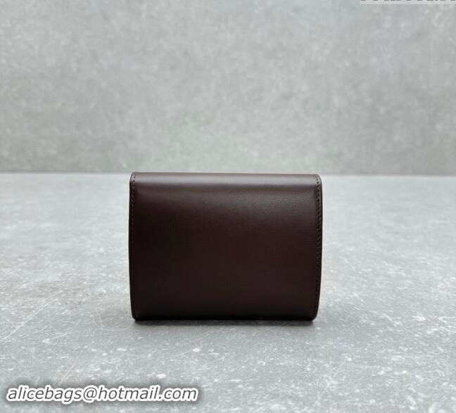 Well Crafted Miu Miu Leather Small Wallet Briarwood MIU006 Brown 2024